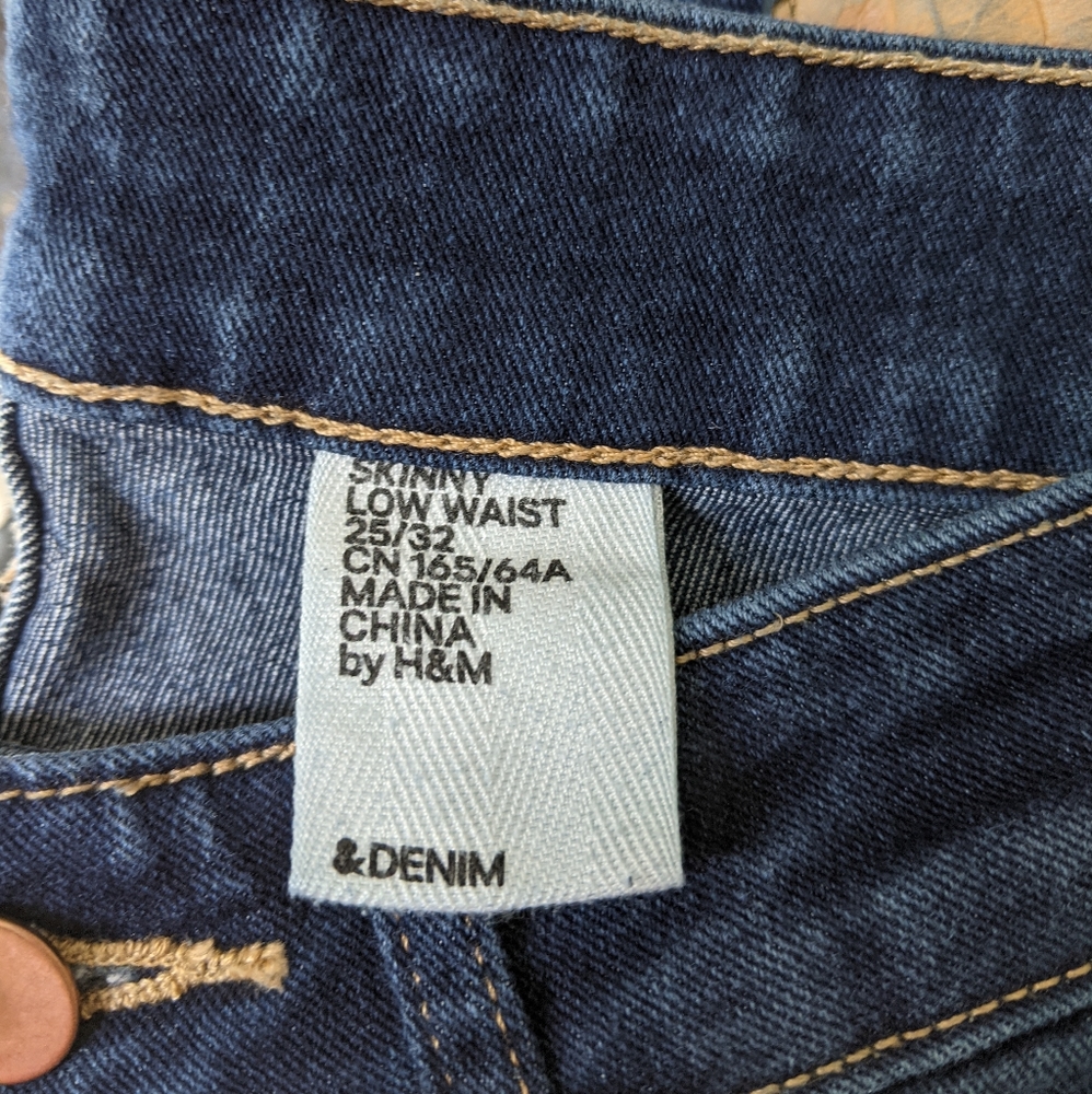 &Denim Skinny Low Waist Jeans 25/32